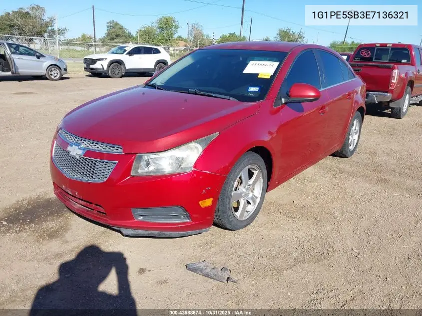 1G1PE5SB3E7136321 2014 Chevrolet Cruze 2Lt Auto