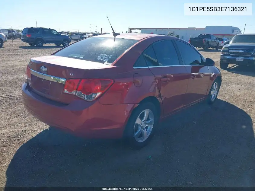 1G1PE5SB3E7136321 2014 Chevrolet Cruze 2Lt Auto
