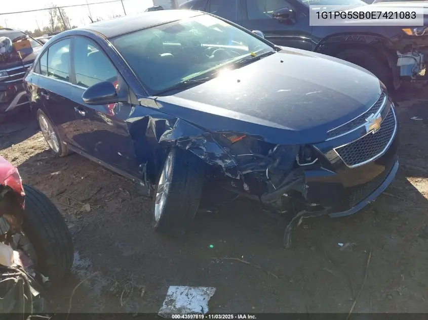 1G1PG5SB0E7421083 2014 Chevrolet Cruze Ltz