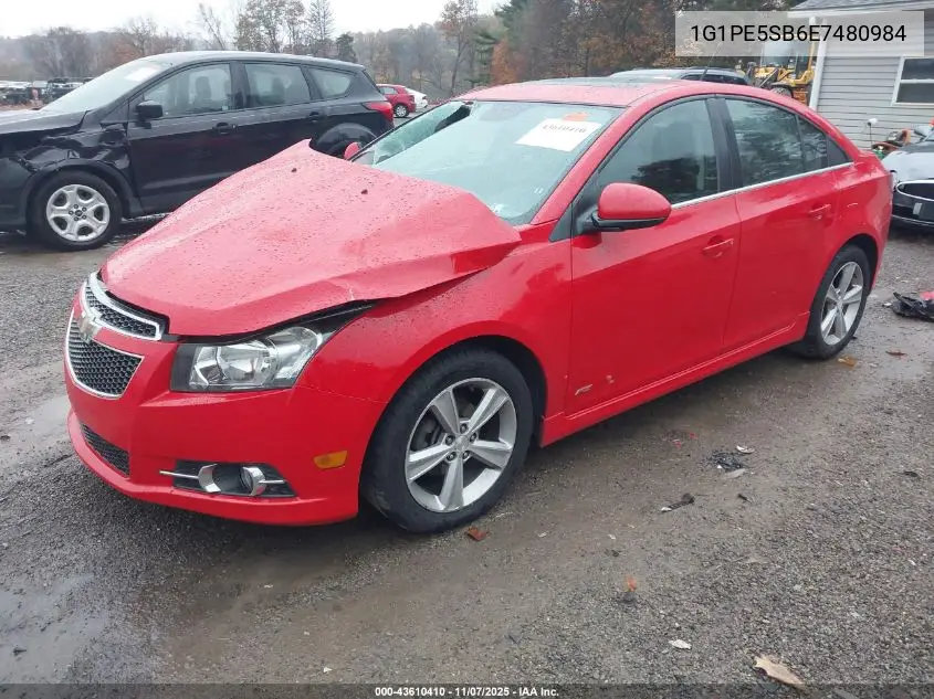 1G1PE5SB6E7480984 2014 Chevrolet Cruze 2Lt Auto