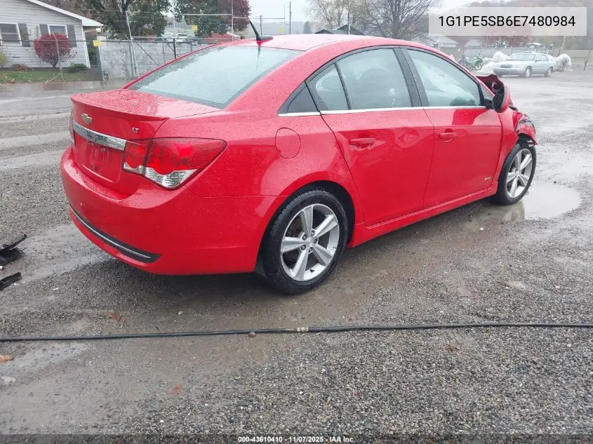 1G1PE5SB6E7480984 2014 Chevrolet Cruze 2Lt Auto
