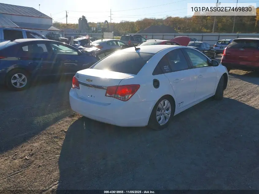 1G1PA5SG2E7469830 2014 Chevrolet Cruze Ls Auto