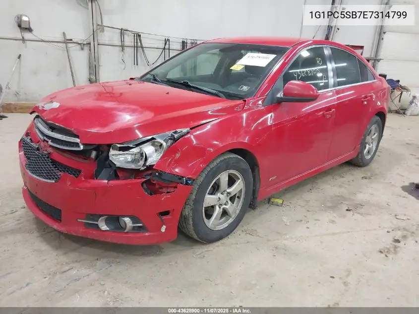 1G1PC5SB7E7314799 2014 Chevrolet Cruze 1Lt Auto