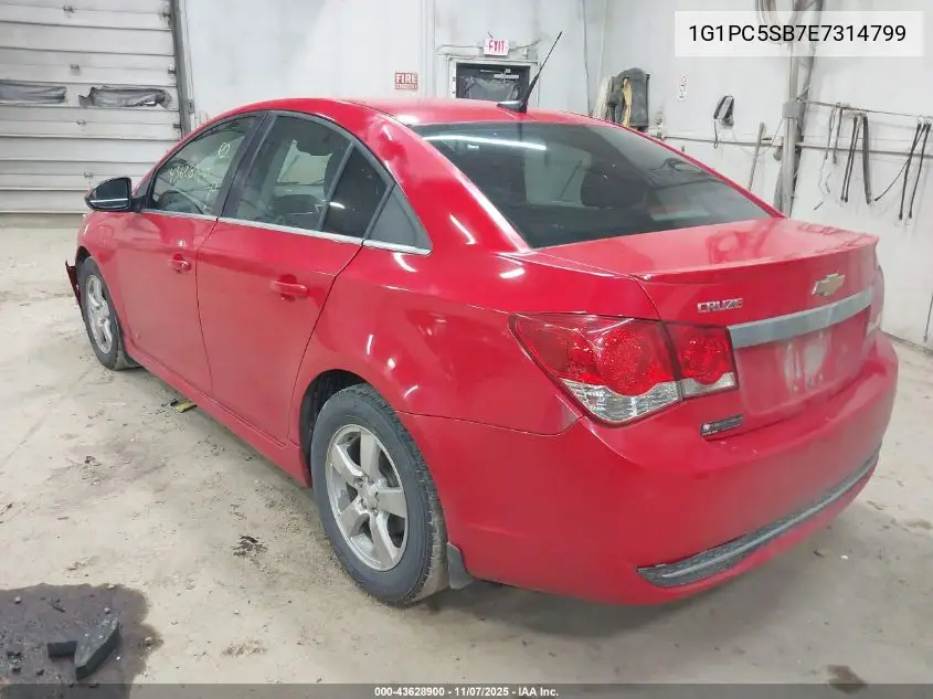 1G1PC5SB7E7314799 2014 Chevrolet Cruze 1Lt Auto