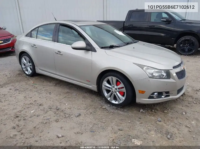 1G1PG5SB6E7102612 2014 Chevrolet Cruze Ltz