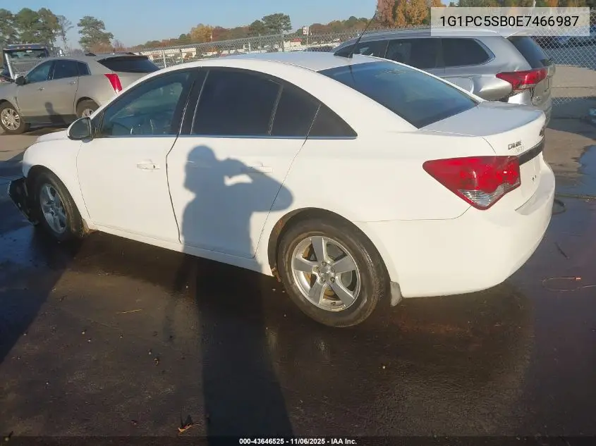 1G1PC5SB0E7466987 2014 Chevrolet Cruze 1Lt Auto