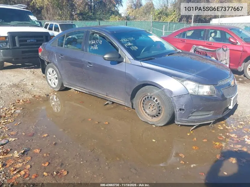 1G1PA5SG6E7377667 2014 Chevrolet Cruze Ls Auto
