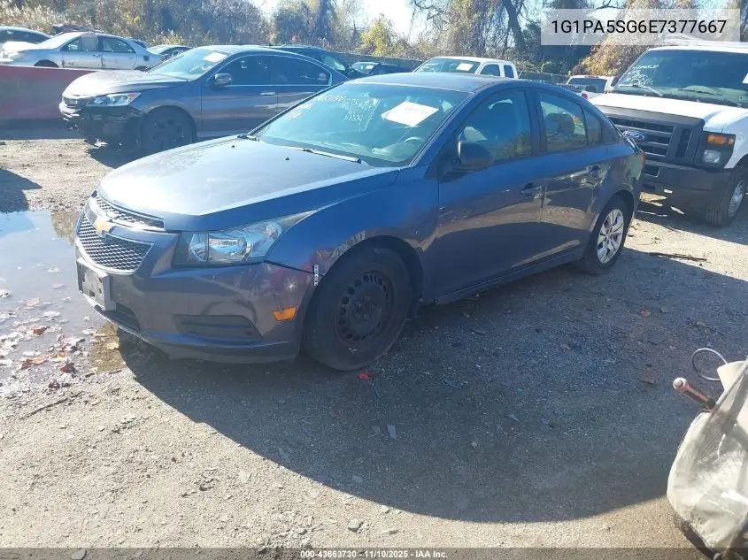 1G1PA5SG6E7377667 2014 Chevrolet Cruze Ls Auto