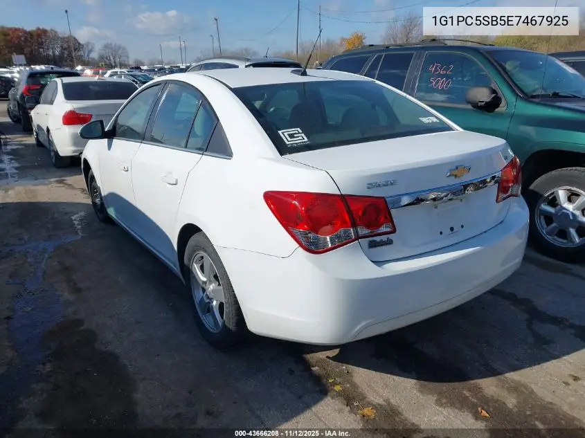 1G1PC5SB5E7467925 2014 Chevrolet Cruze 1Lt Auto