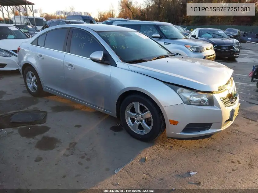 1G1PC5SB7E7251381 2014 Chevrolet Cruze 1Lt Auto