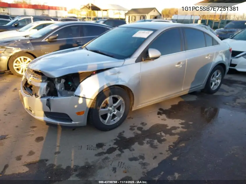 1G1PC5SB7E7251381 2014 Chevrolet Cruze 1Lt Auto