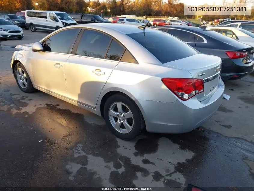 1G1PC5SB7E7251381 2014 Chevrolet Cruze 1Lt Auto