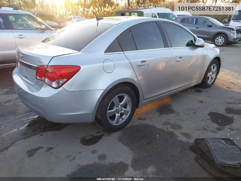 1G1PC5SB7E7251381 2014 Chevrolet Cruze 1Lt Auto