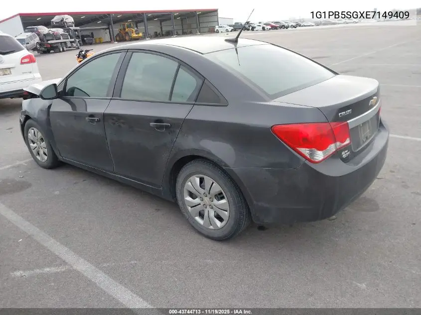 1G1PB5SGXE7149409 2014 Chevrolet Cruze Ls Manual