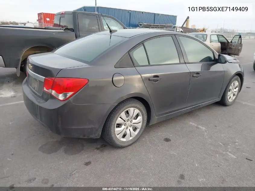 1G1PB5SGXE7149409 2014 Chevrolet Cruze Ls Manual