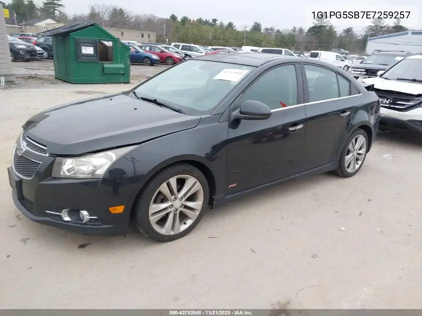 1G1PG5SB7E7259257 2014 Chevrolet Cruze Ltz