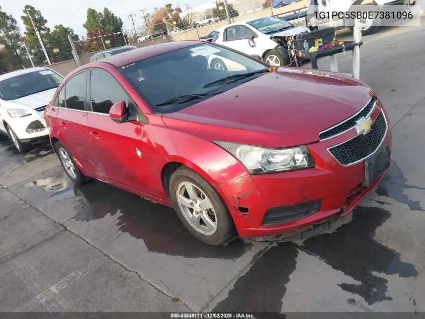 1G1PC5SB0E7381096 2014 Chevrolet Cruze 1Lt Auto