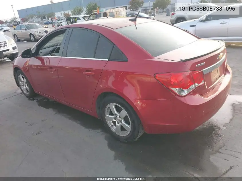 1G1PC5SB0E7381096 2014 Chevrolet Cruze 1Lt Auto