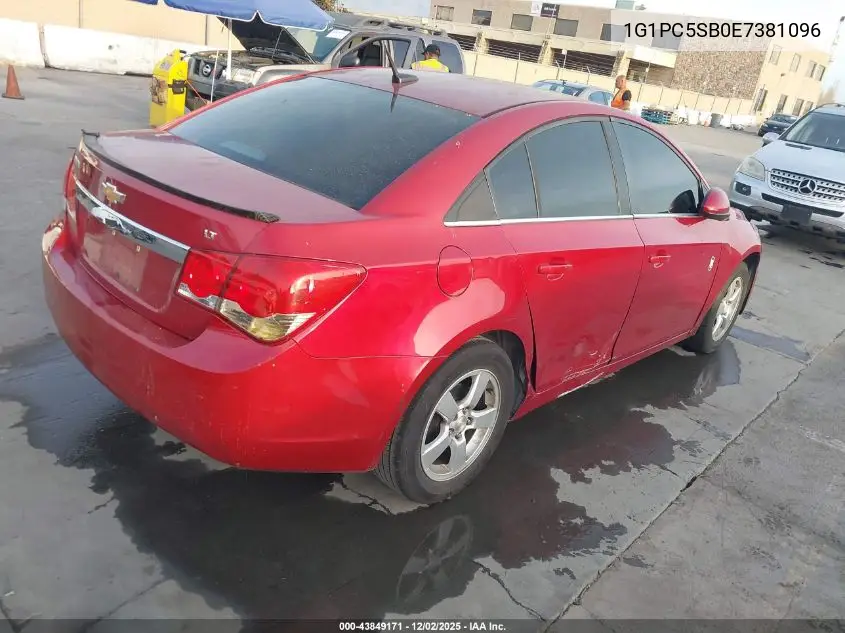 1G1PC5SB0E7381096 2014 Chevrolet Cruze 1Lt Auto