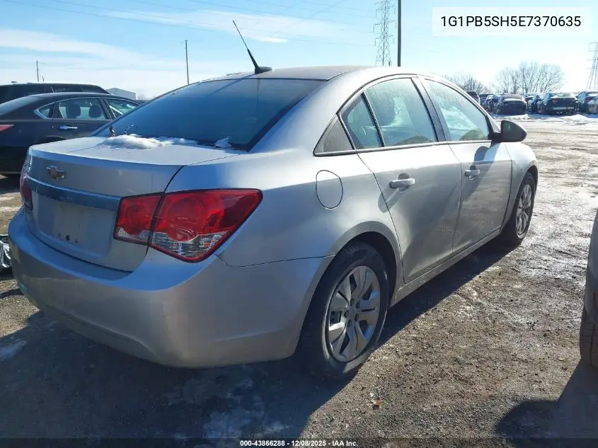 1G1PB5SH5E7370635 2014 Chevrolet Cruze Ls Manual