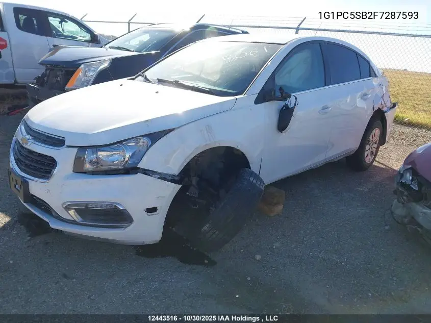 1G1PC5SB2F7287593 2015 Chevrolet Cruze 1Lt