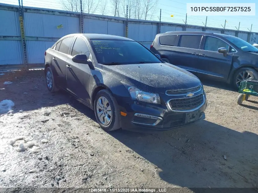 1G1PC5SB0F7257525 2015 Chevrolet Cruze Lt