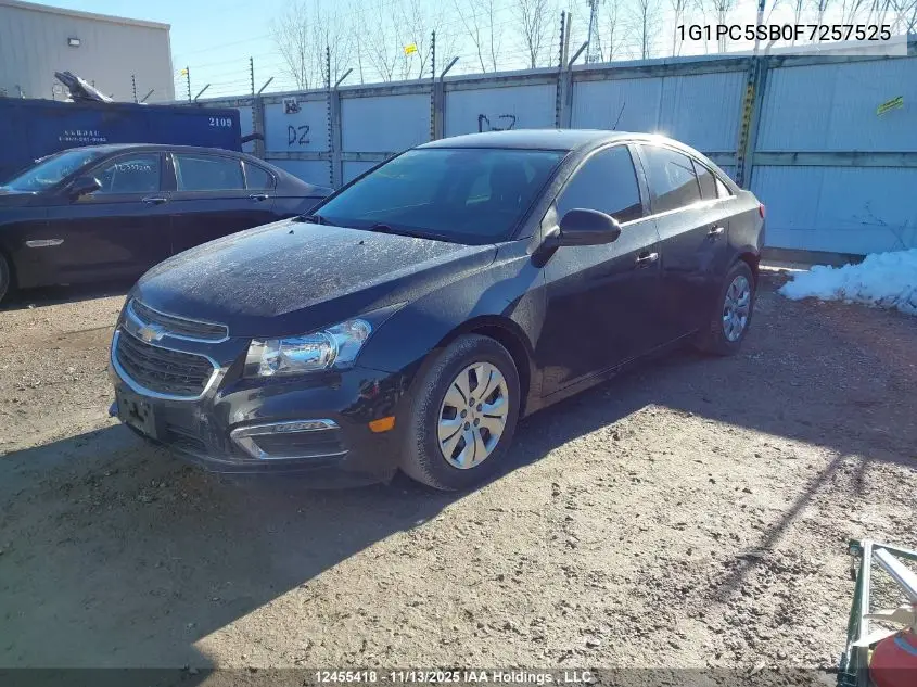 1G1PC5SB0F7257525 2015 Chevrolet Cruze Lt