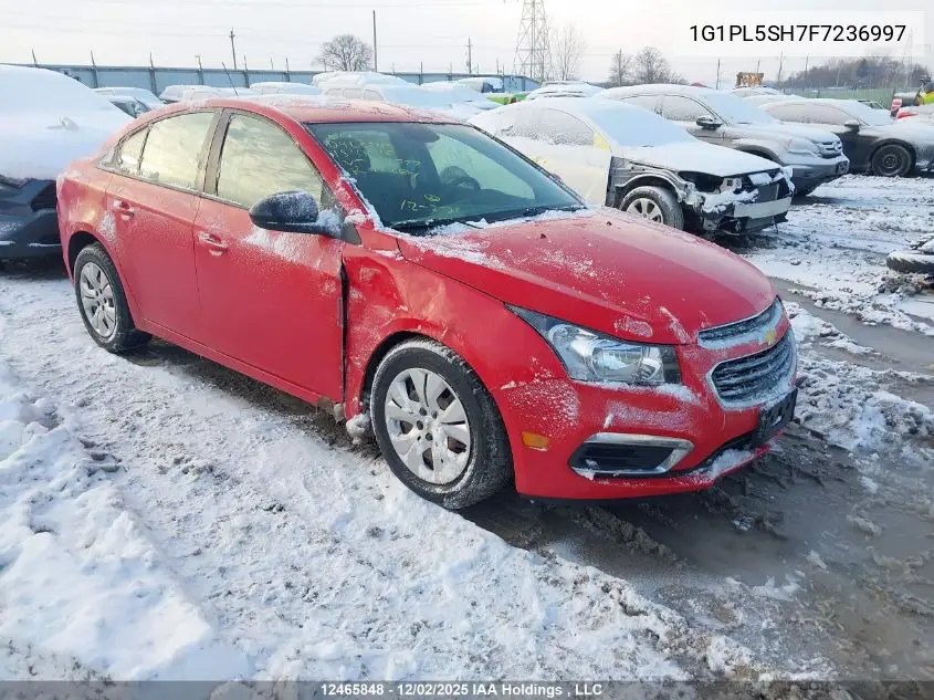 1G1PL5SH7F7236997 2015 Chevrolet Cruze 2Ls