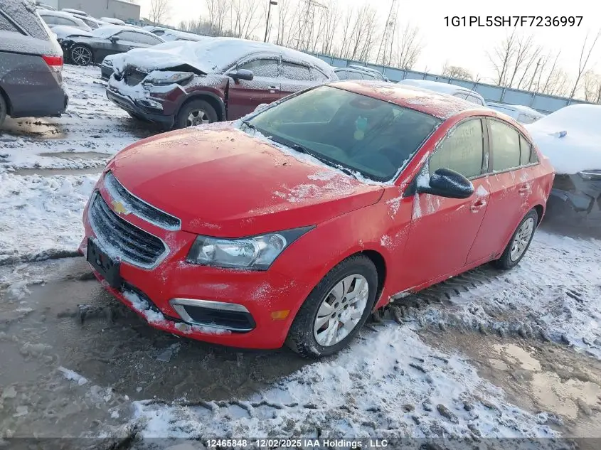 1G1PL5SH7F7236997 2015 Chevrolet Cruze 2Ls