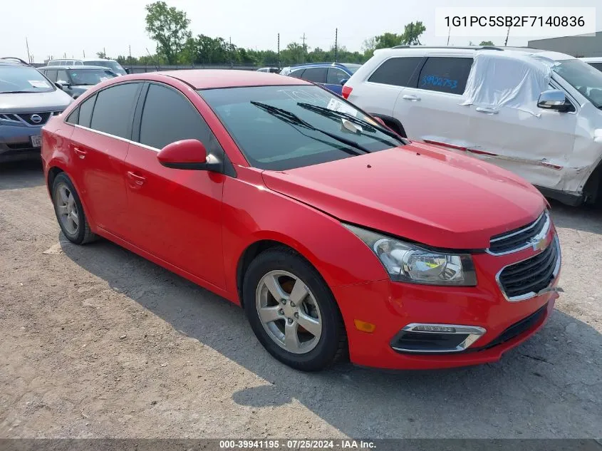 1G1PC5SB2F7140836 2015 Chevrolet Cruze 1Lt Auto