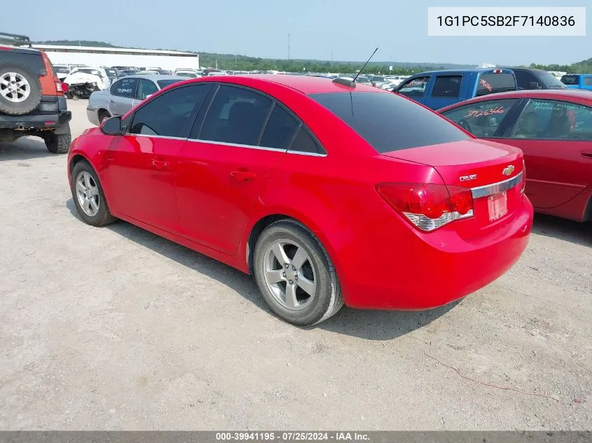 1G1PC5SB2F7140836 2015 Chevrolet Cruze 1Lt Auto