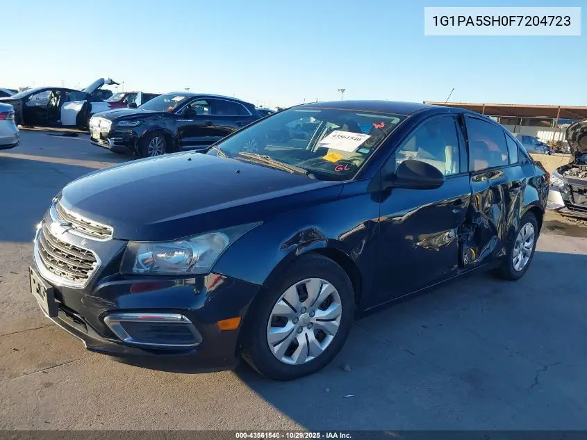 1G1PA5SH0F7204723 2015 Chevrolet Cruze Ls Auto
