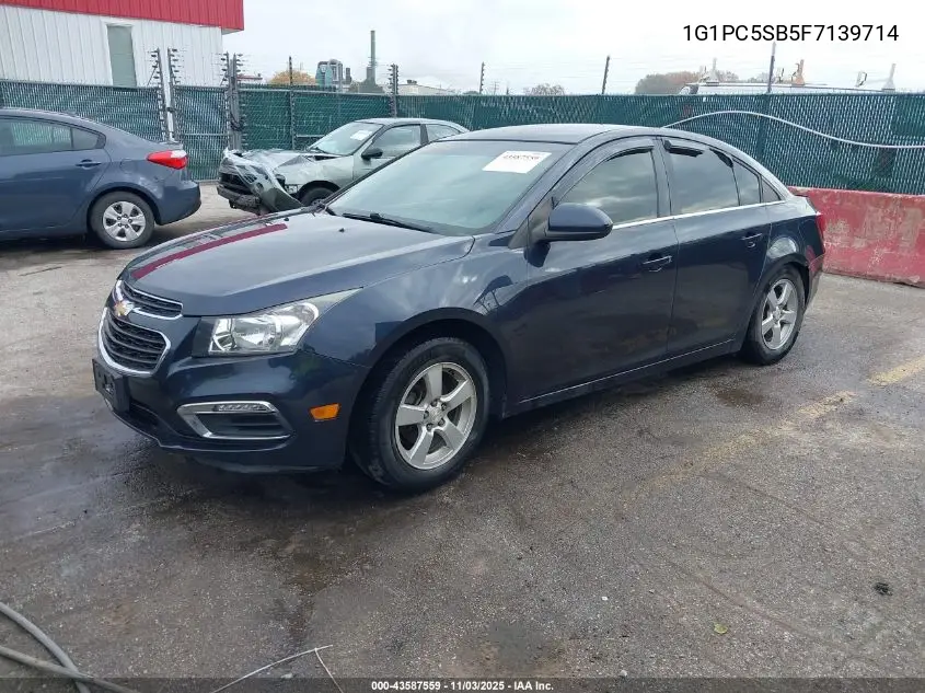 1G1PC5SB5F7139714 2015 Chevrolet Cruze 1Lt Auto