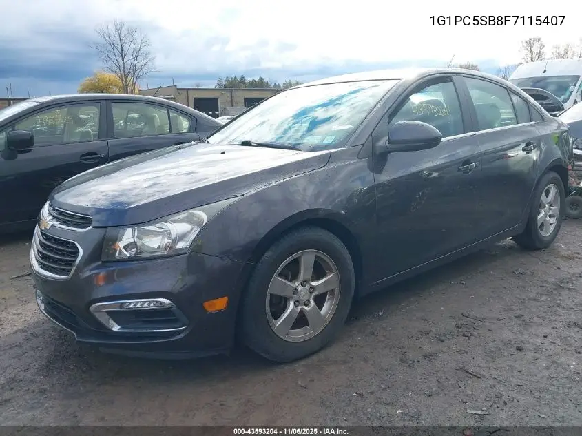 1G1PC5SB8F7115407 2015 Chevrolet Cruze 1Lt Auto