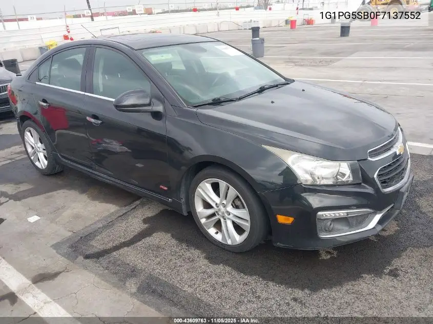 1G1PG5SB0F7137552 2015 Chevrolet Cruze Ltz