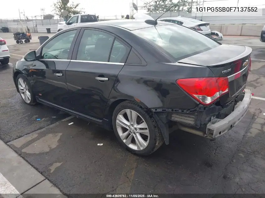 1G1PG5SB0F7137552 2015 Chevrolet Cruze Ltz