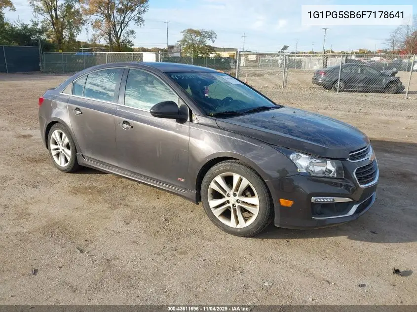 1G1PG5SB6F7178641 2015 Chevrolet Cruze Ltz