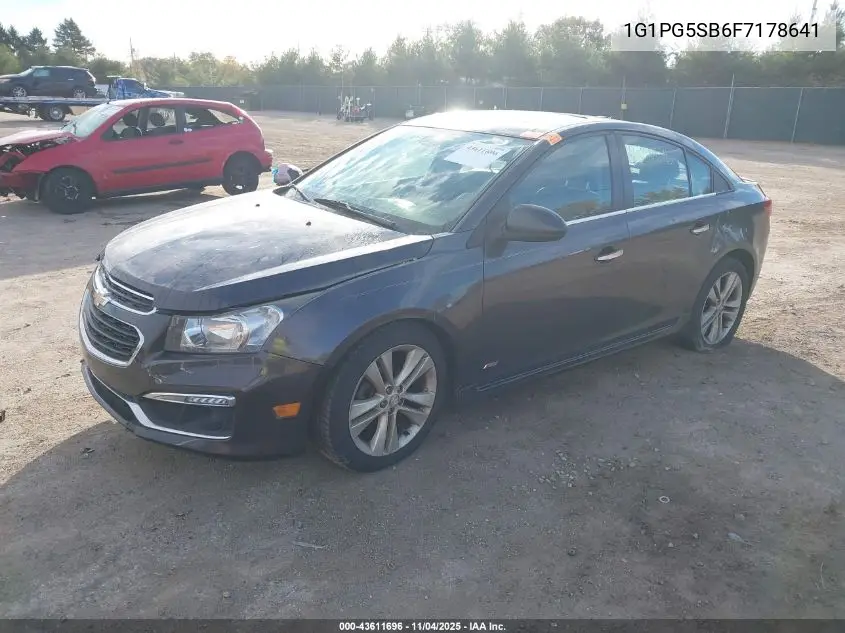 1G1PG5SB6F7178641 2015 Chevrolet Cruze Ltz