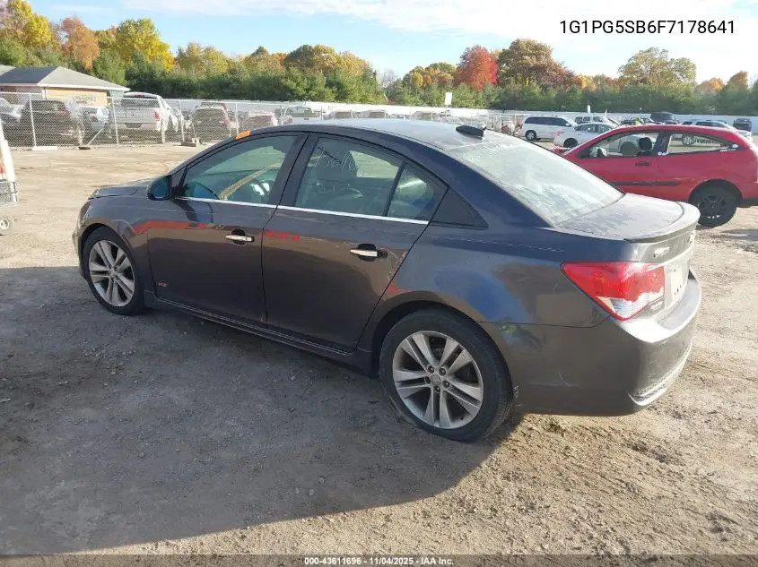 1G1PG5SB6F7178641 2015 Chevrolet Cruze Ltz