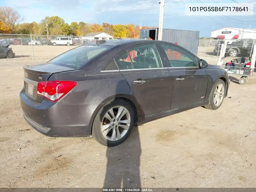 1G1PG5SB6F7178641 2015 Chevrolet Cruze Ltz