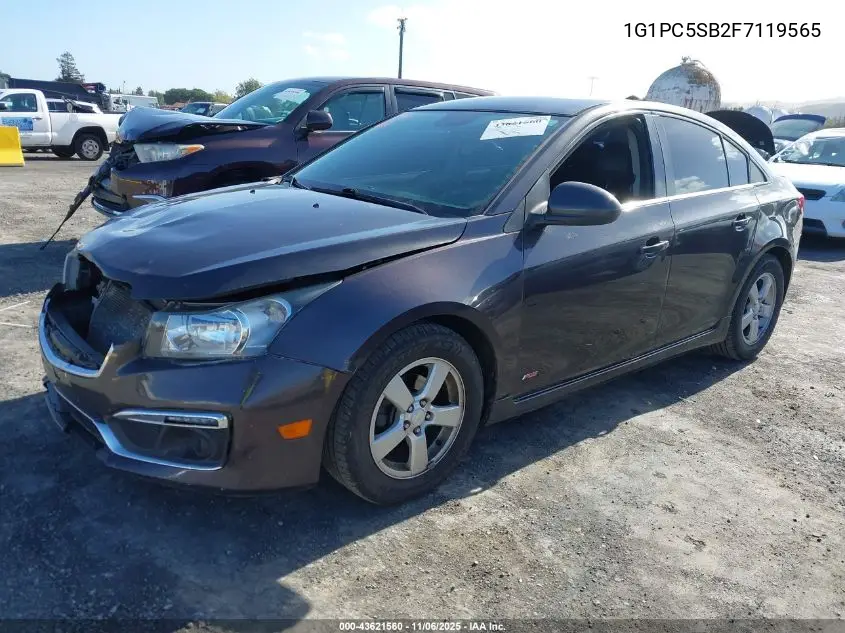1G1PC5SB2F7119565 2015 Chevrolet Cruze 1Lt Auto