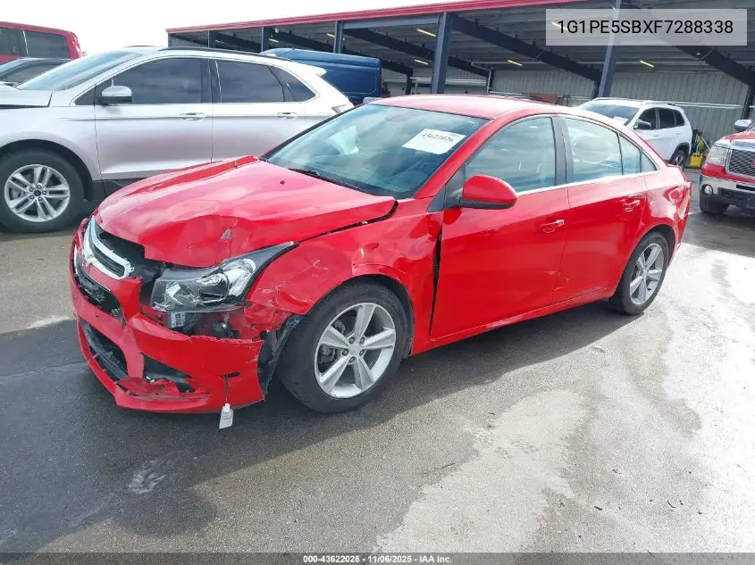 1G1PE5SBXF7288338 2015 Chevrolet Cruze 2Lt Auto