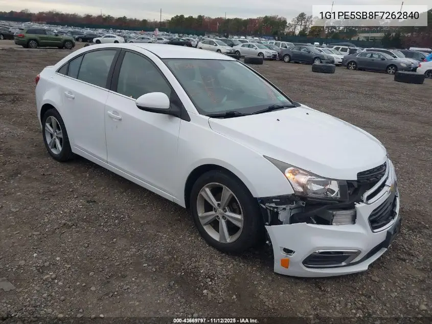 1G1PE5SB8F7262840 2015 Chevrolet Cruze 2Lt Auto