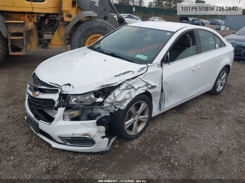 1G1PE5SB8F7262840 2015 Chevrolet Cruze 2Lt Auto
