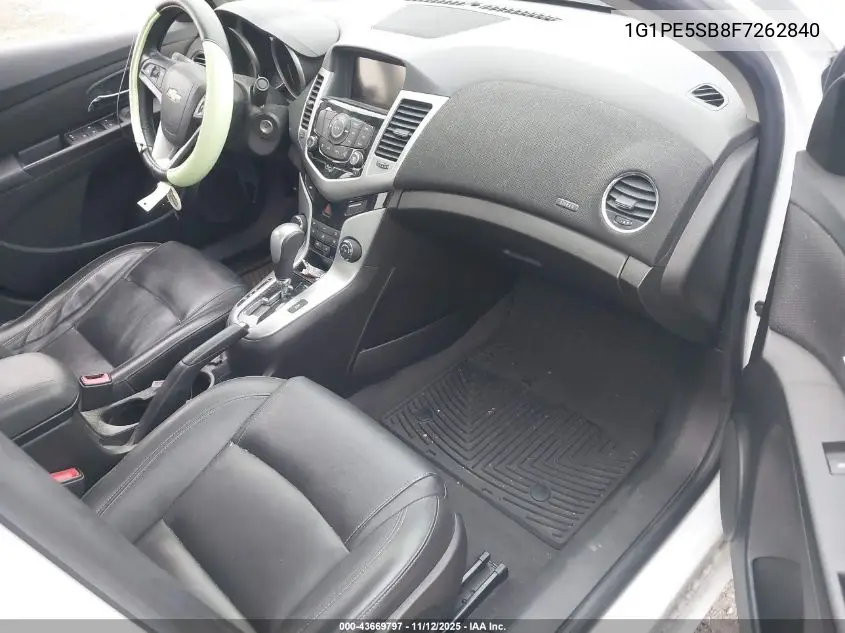 1G1PE5SB8F7262840 2015 Chevrolet Cruze 2Lt Auto