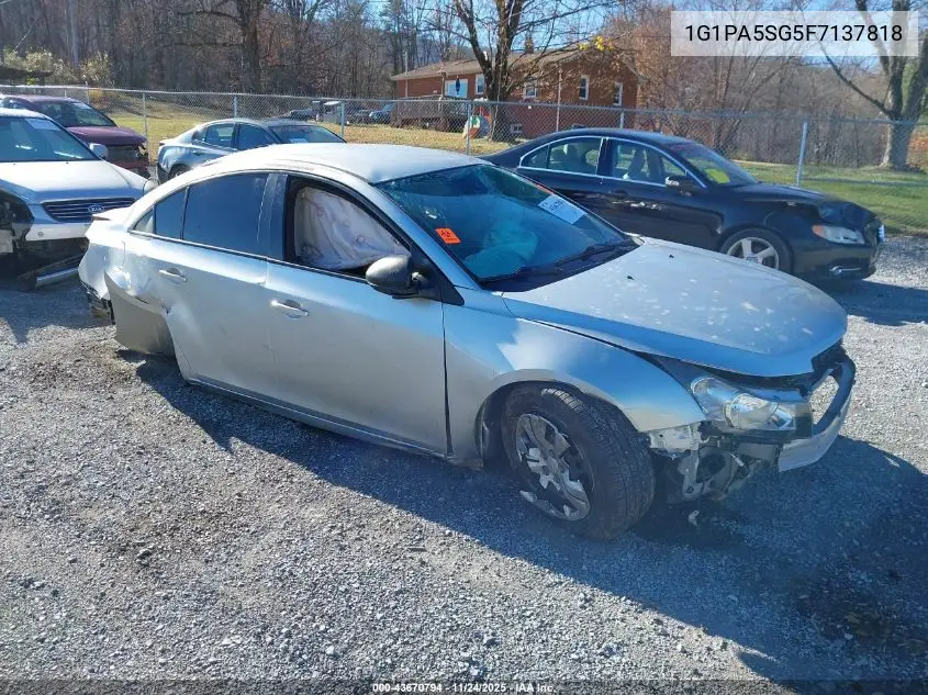 1G1PA5SG5F7137818 2015 Chevrolet Cruze Ls Auto