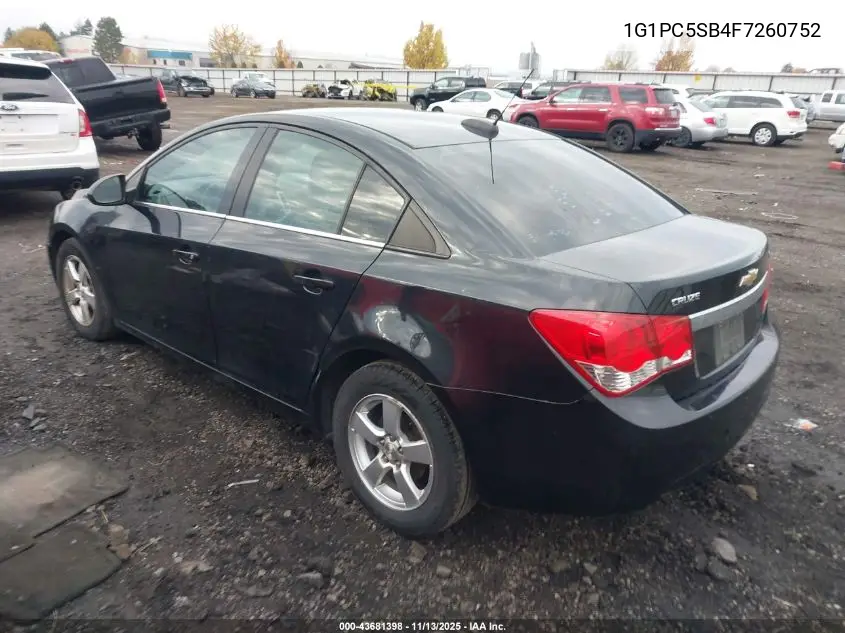 1G1PC5SB4F7260752 2015 Chevrolet Cruze 1Lt Auto