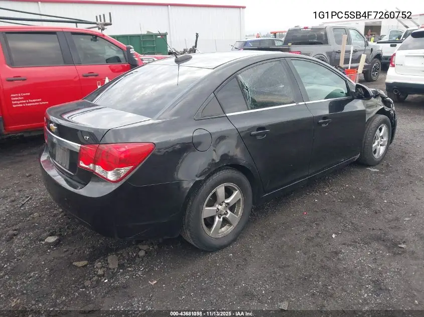 1G1PC5SB4F7260752 2015 Chevrolet Cruze 1Lt Auto