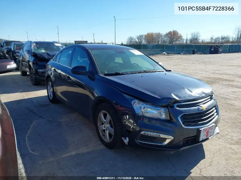 1G1PC5SB4F7228366 2015 Chevrolet Cruze 1Lt Auto