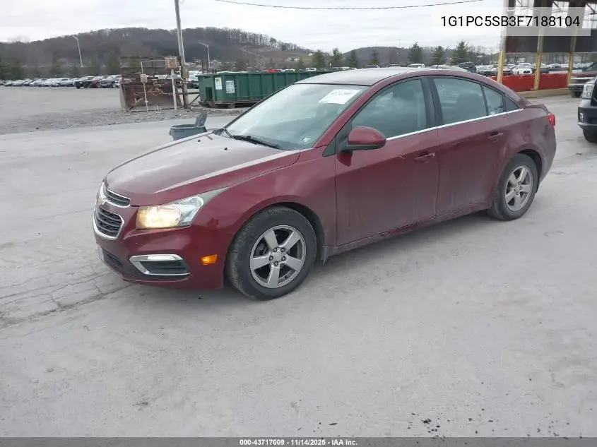 1G1PC5SB3F7188104 2015 Chevrolet Cruze 1Lt Auto